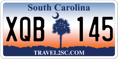 SC license plate XQB145