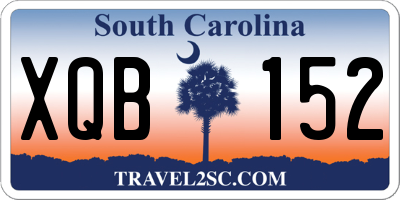 SC license plate XQB152