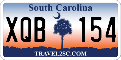 SC license plate XQB154