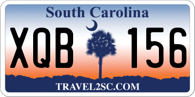 SC license plate XQB156