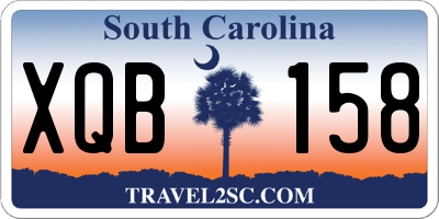 SC license plate XQB158