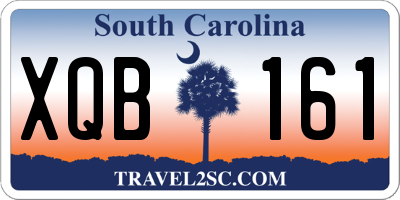 SC license plate XQB161
