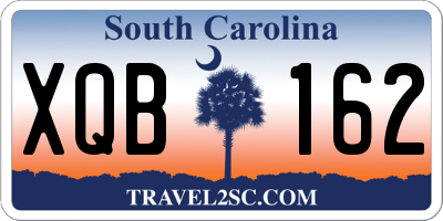 SC license plate XQB162