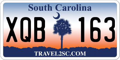SC license plate XQB163