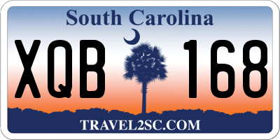 SC license plate XQB168