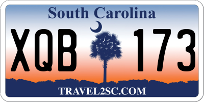 SC license plate XQB173