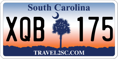 SC license plate XQB175