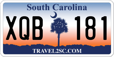 SC license plate XQB181