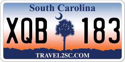 SC license plate XQB183