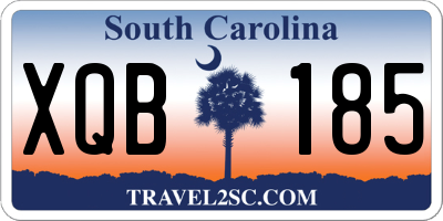 SC license plate XQB185