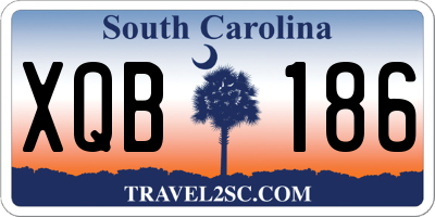 SC license plate XQB186
