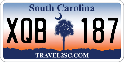 SC license plate XQB187