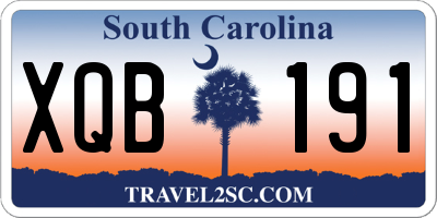 SC license plate XQB191