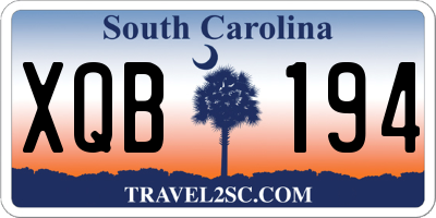 SC license plate XQB194