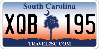 SC license plate XQB195