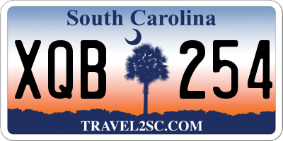 SC license plate XQB254