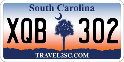 SC license plate XQB302