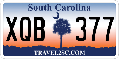 SC license plate XQB377