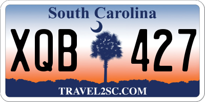 SC license plate XQB427