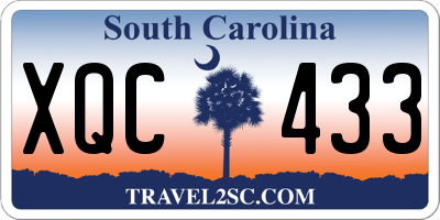 SC license plate XQC433