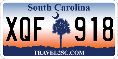 SC license plate XQF918