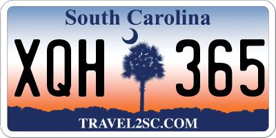 SC license plate XQH365