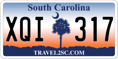 SC license plate XQI317