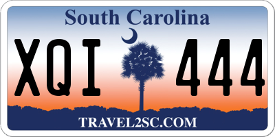 SC license plate XQI444