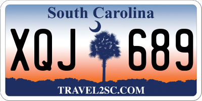 SC license plate XQJ689