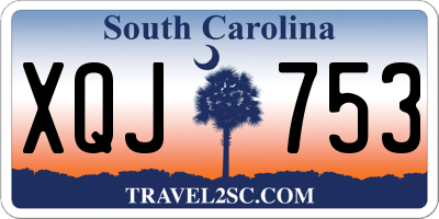 SC license plate XQJ753