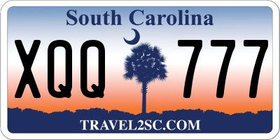 SC license plate XQQ777
