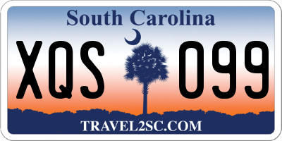 SC license plate XQS099