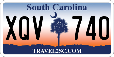 SC license plate XQV740
