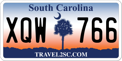 SC license plate XQW766