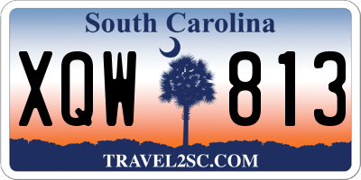 SC license plate XQW813