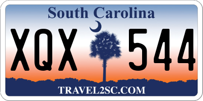 SC license plate XQX544