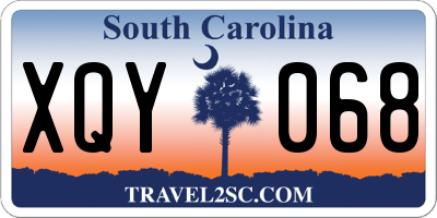 SC license plate XQY068
