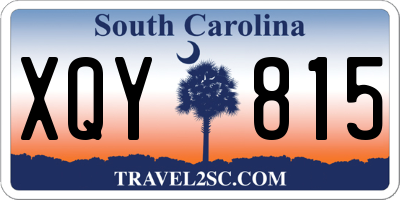 SC license plate XQY815