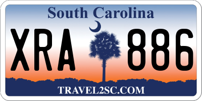 SC license plate XRA886