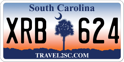 SC license plate XRB624