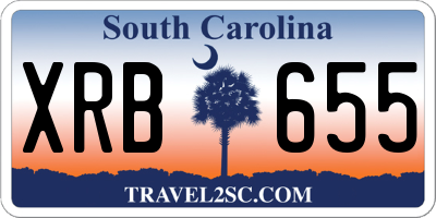 SC license plate XRB655