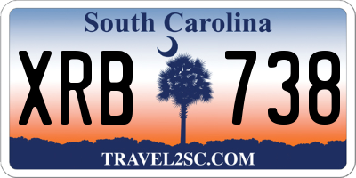 SC license plate XRB738