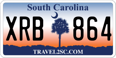 SC license plate XRB864