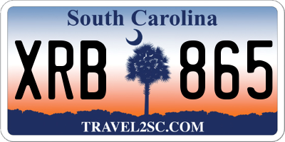 SC license plate XRB865