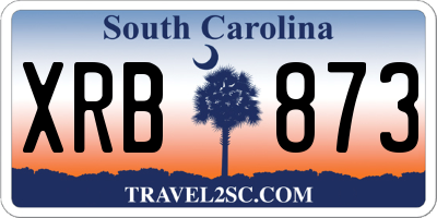 SC license plate XRB873