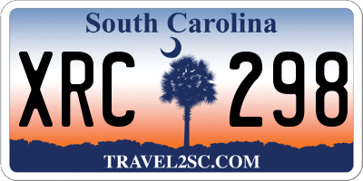 SC license plate XRC298