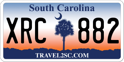 SC license plate XRC882