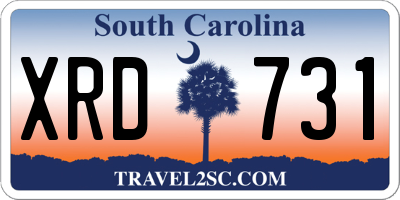 SC license plate XRD731