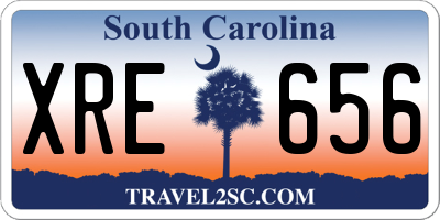 SC license plate XRE656