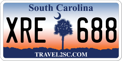 SC license plate XRE688